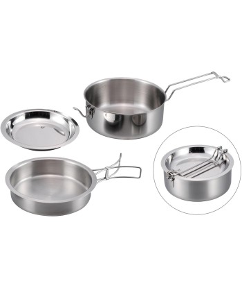 Edelstahlkochset 'Snap-Pack'