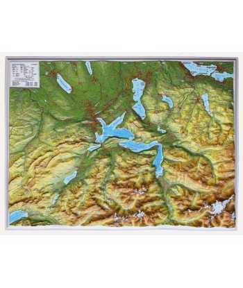 Georelief Schweiz klein ohne Rahmen