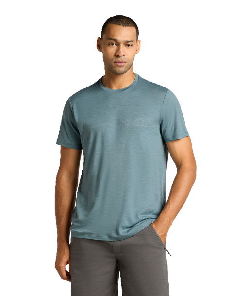 Men Merino 150 Tech Lite SS Tee Single Line Camp Hauptbild