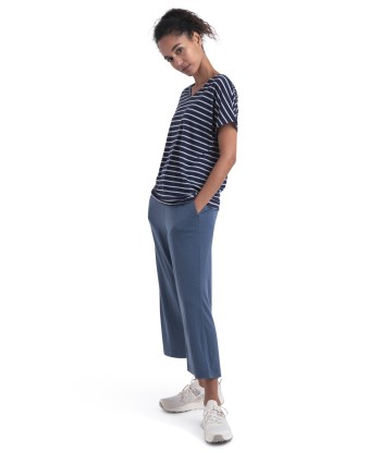 Women Merino Blend Drayden Reversible SS Top Stripe (1)