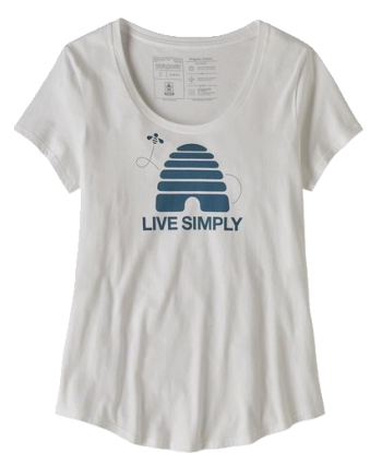 W's Live Simply Hive Organic Scoop T-Shirt
