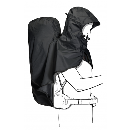 Jack Wolfskin - RAINCOVER HOODY 65-85L