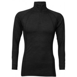 Zip Herren Langarm Merino Shirt