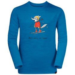 SKIING WOLF LONGSLEEVE KIDS