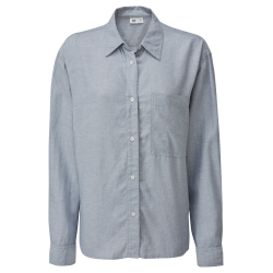 W HEMP BUTTON FRONT SHIRT