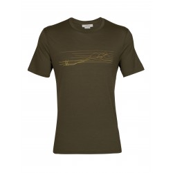 Men Tech Lite II SS Tee Ski Stripes