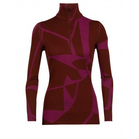 Women 250 Vertex LS Half Zip Fractured Landscapes