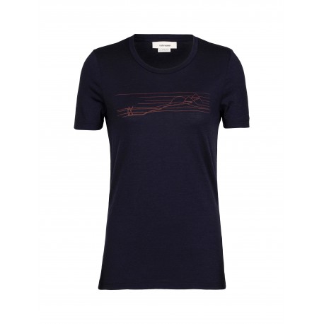 Women Tech Lite II SS Tee Ski Stripes Hauptbild