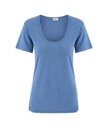 W HEMP SCOOP NECK T-SHIRT