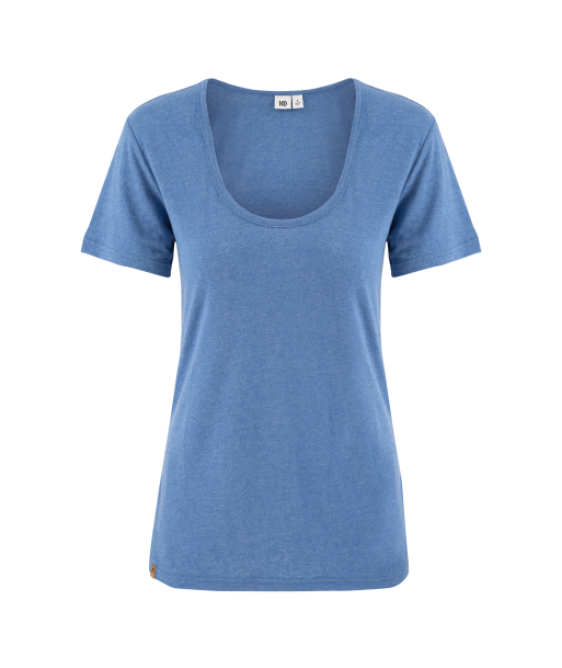 W HEMP SCOOP NECK T-SHIRT